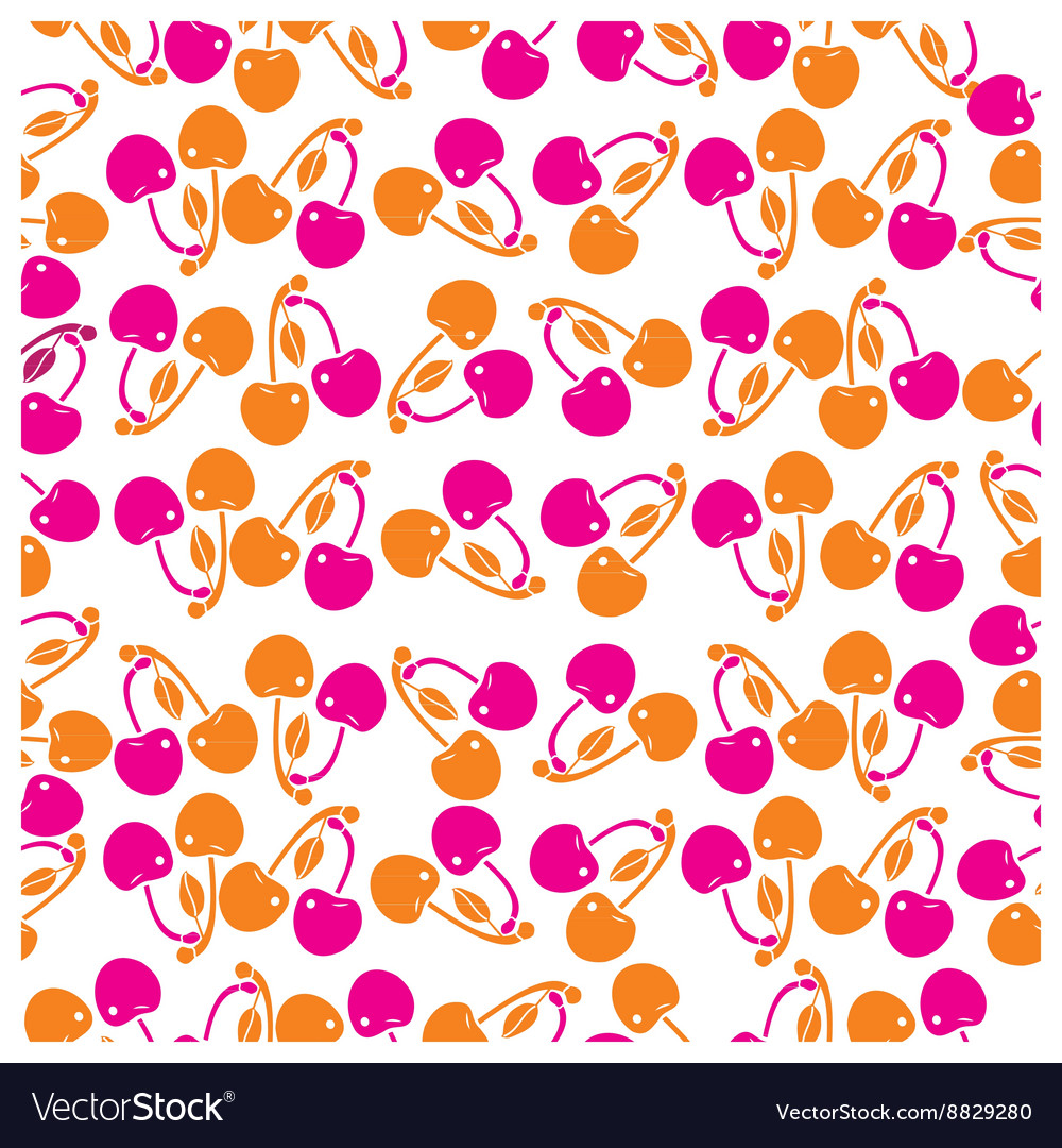 Leavesfruits and flowers seamless pattern