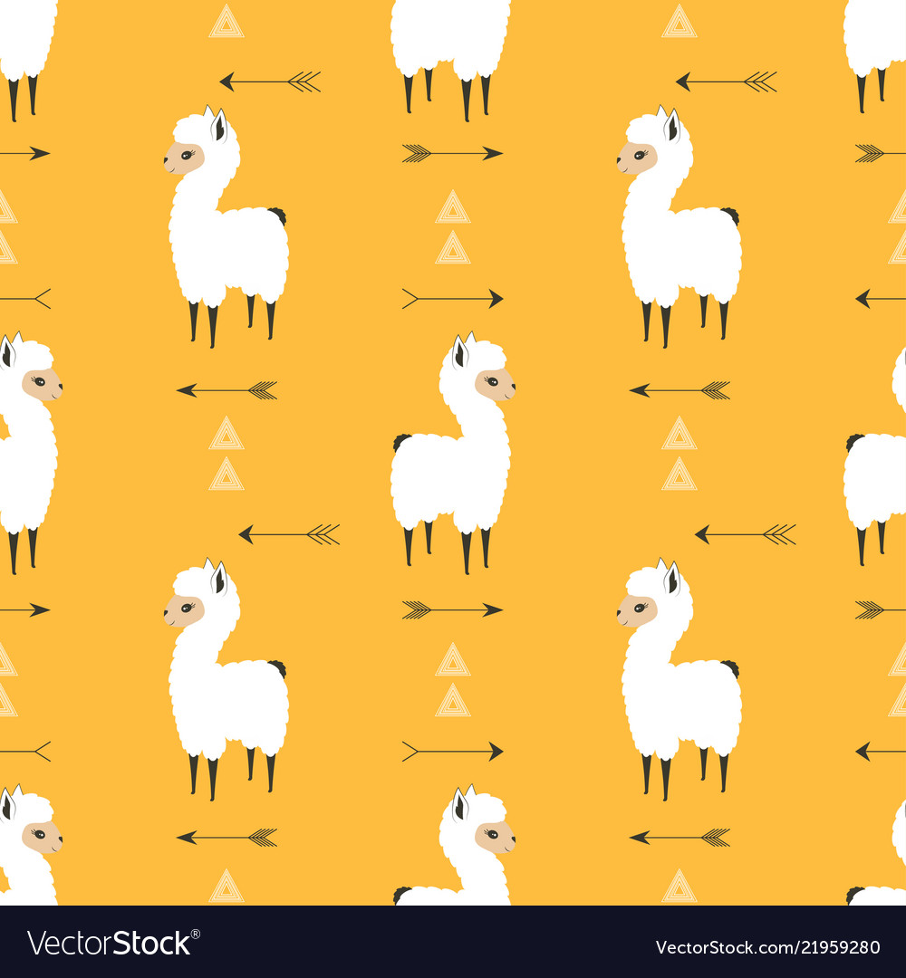 Llama Seamless Pattern