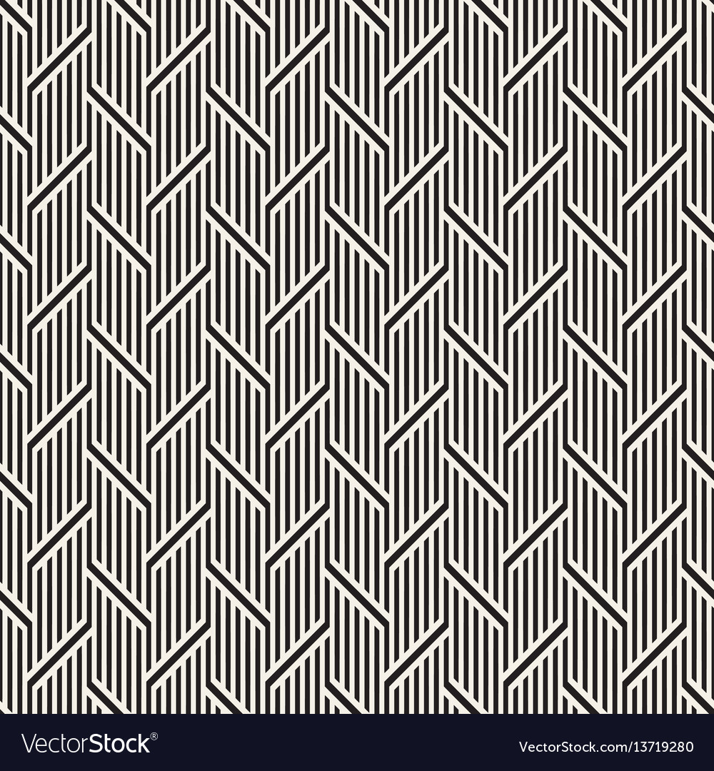 Modern Interlocking Lines Pattern