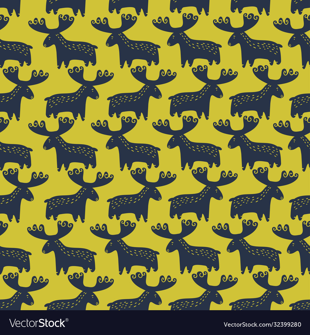 Seamless pattern design abstract nordic vector image Seamless pattern design abstract nordic