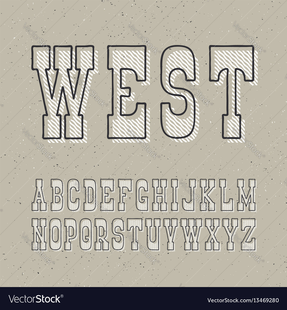 Vintage Western Lettering Font