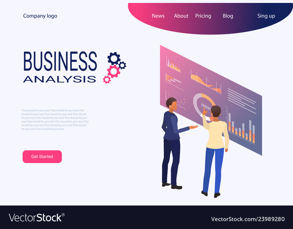 Web Page Template For Creative And Solutions Vector Image