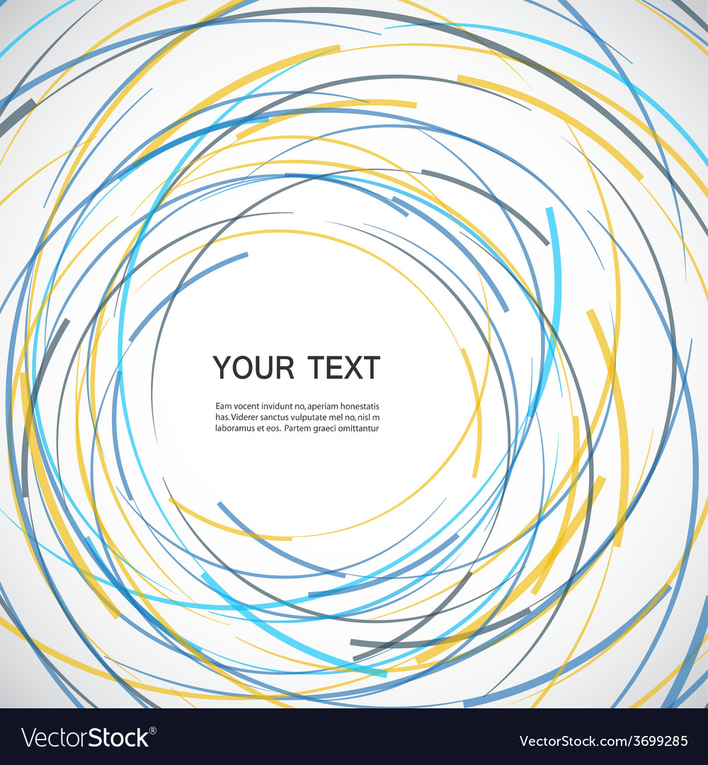 Abstract color line and circle background