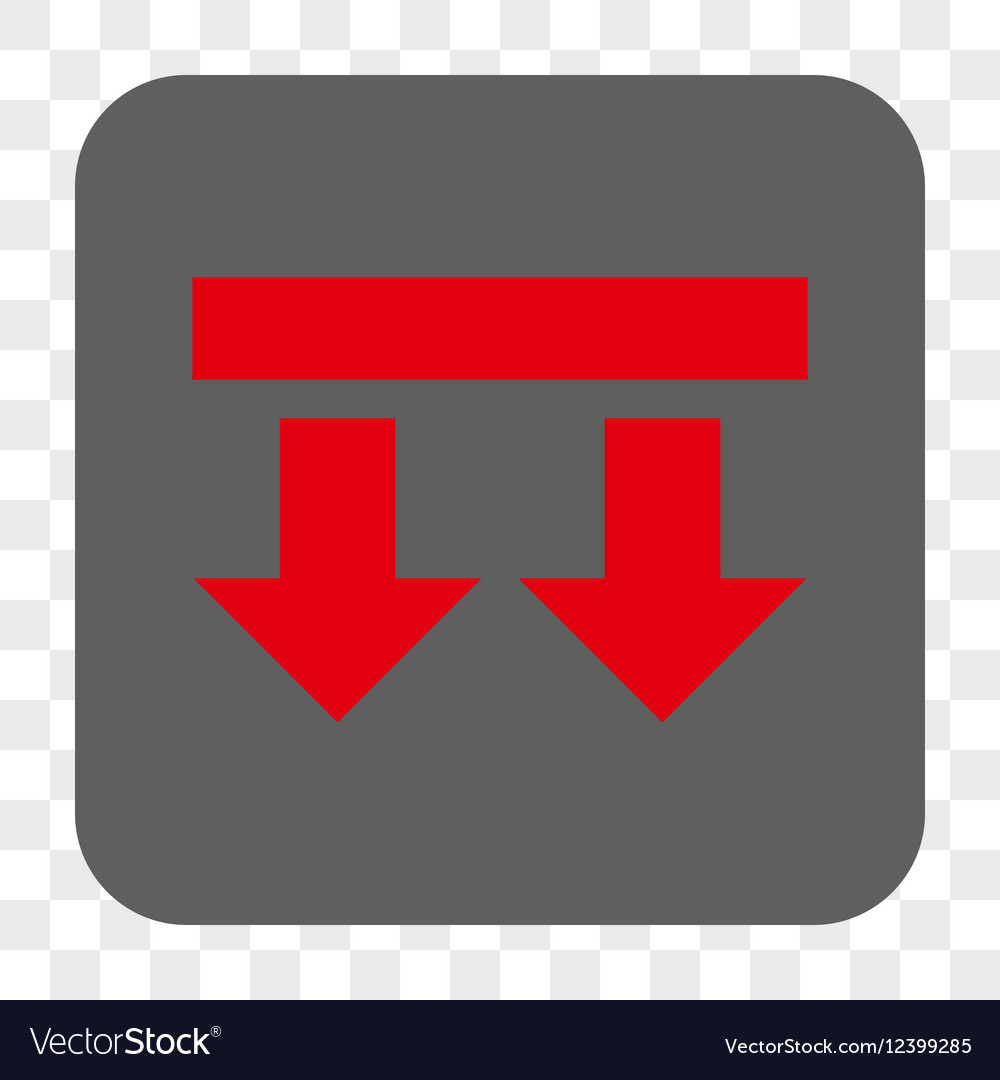 Bring down rounded square button