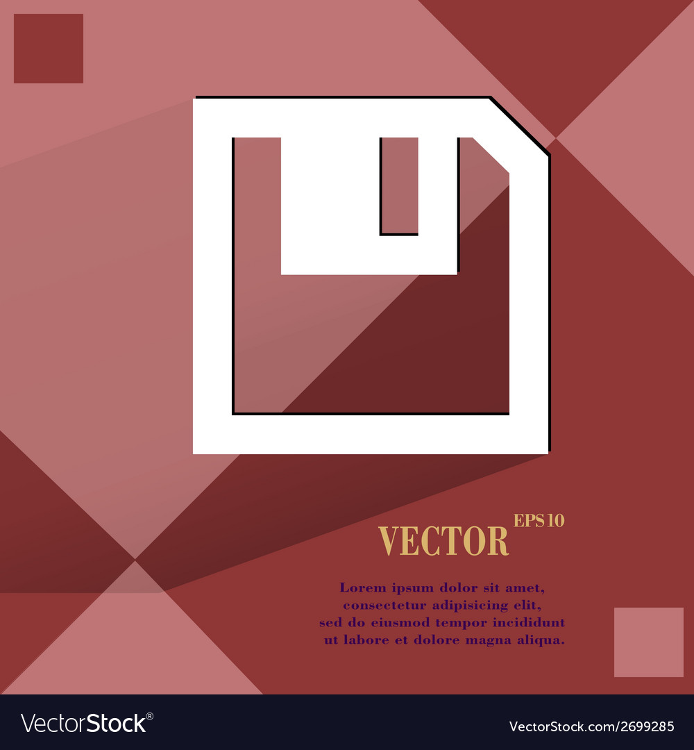 Floppy disk flat modern web design