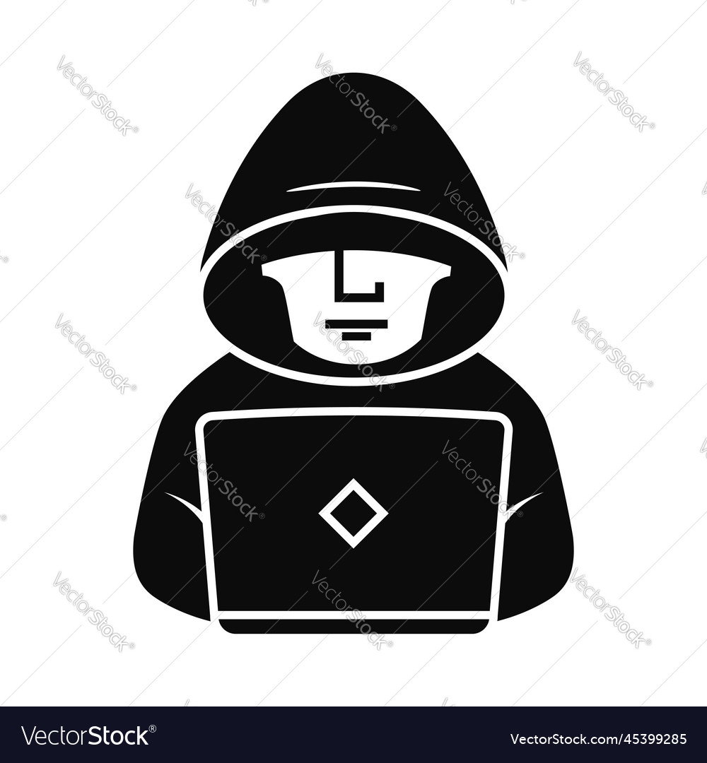 Hacker Symbol oder Logo isolierte Zeichen Symbol vector image Hacker Symbol oder Logo isolierte Zeichen Symbol