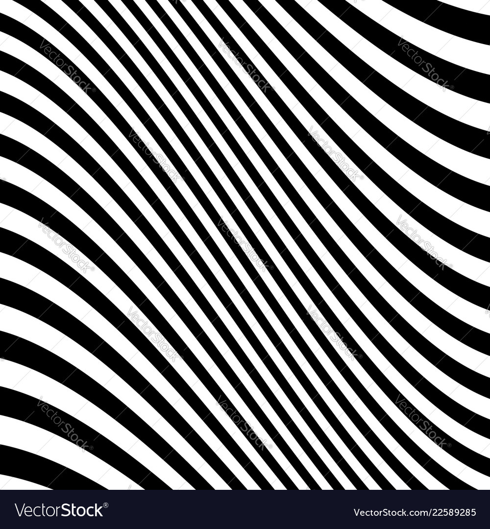 Lines pattern with distortion abstract geometric vector image Lines pattern with distortion abstract geometric