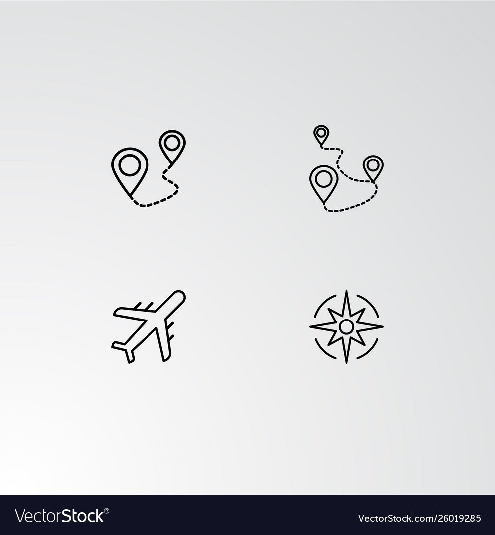 Set 4 perfect icons for navigation
