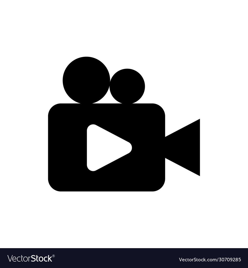 Video icon logo player design