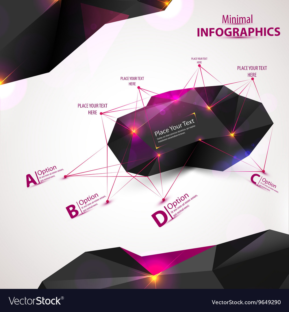 3d abstract mesh background with circles