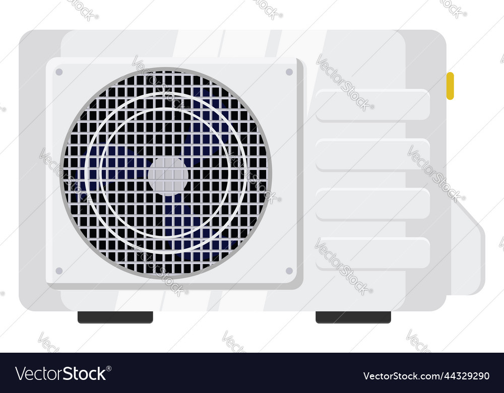 Ac outer unit on a white background Royalty Free Vector