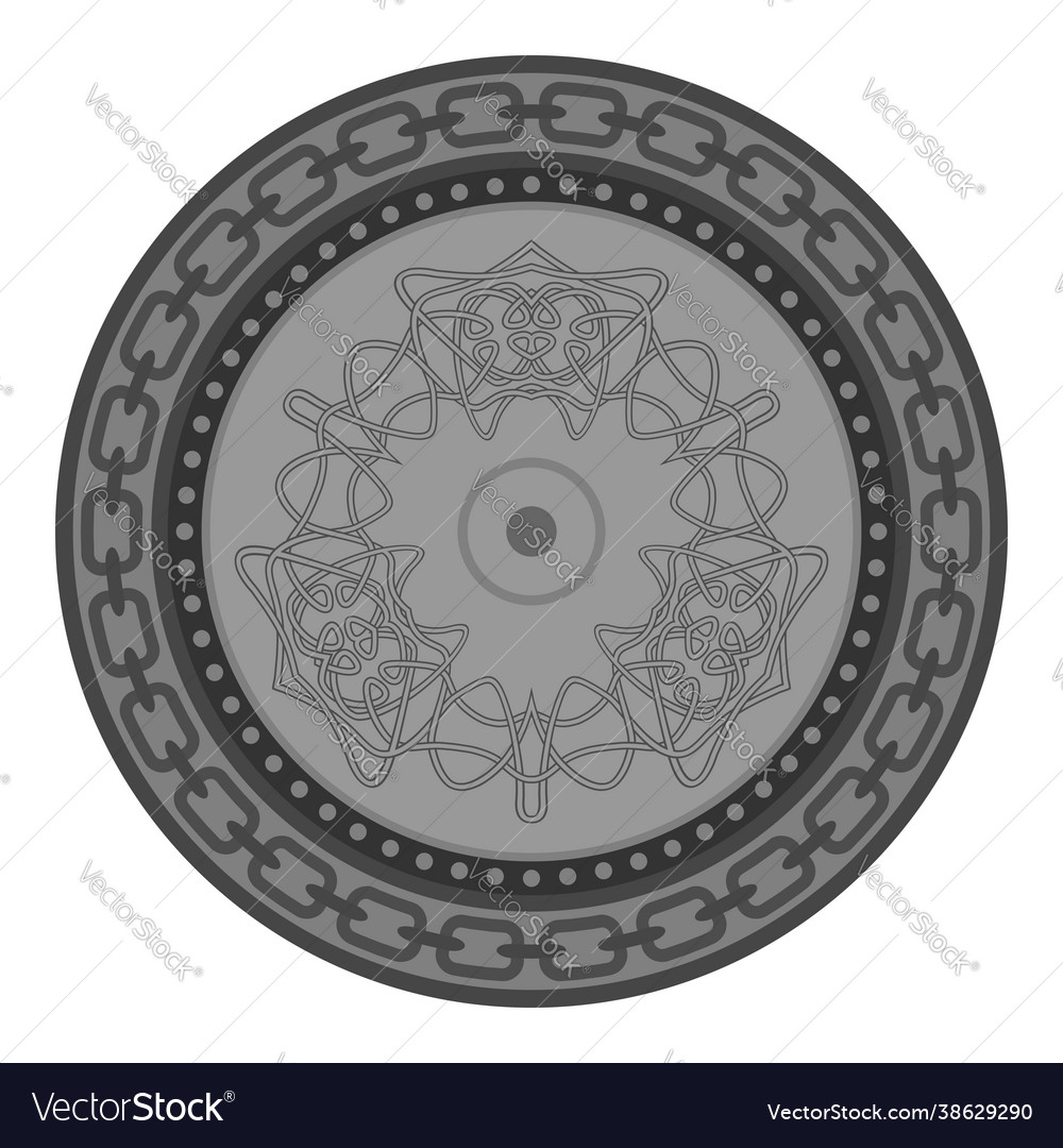 Celtic pattern isolated on white background