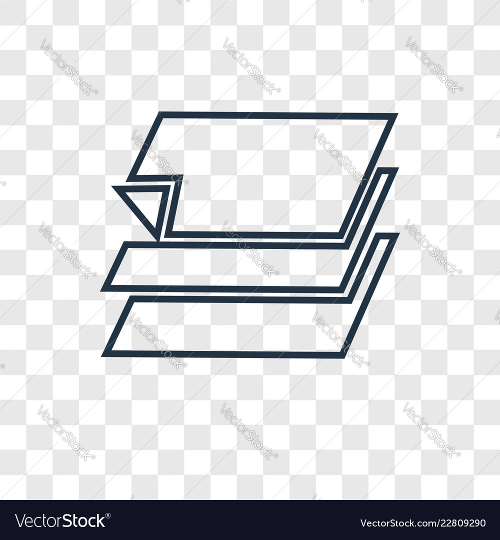 Layers concept linear icon isolated vector image Layers concept linear icon isolated