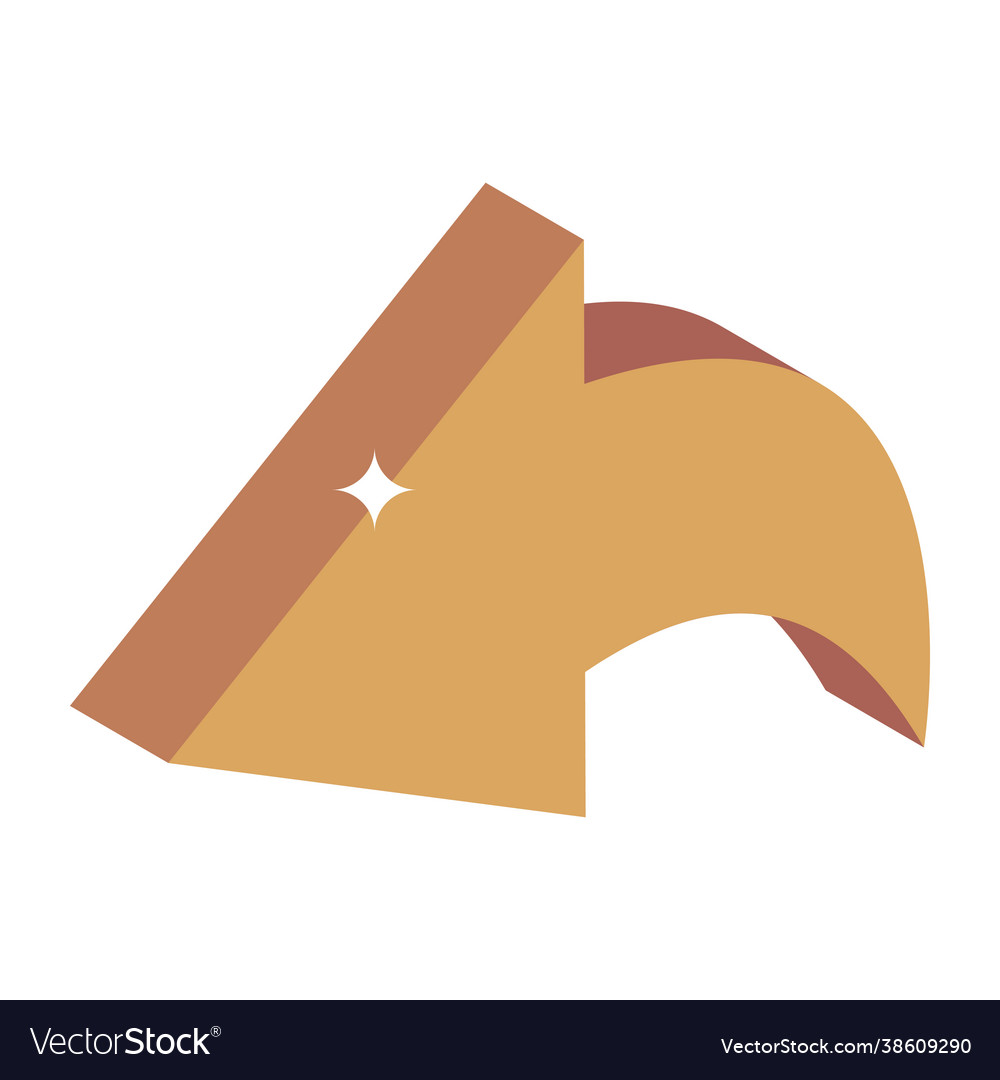 Left curve arrow