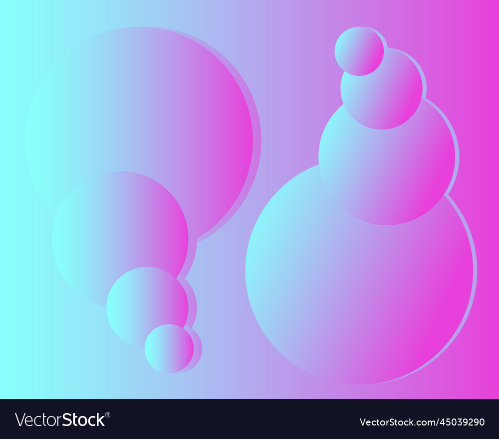 Minimal geometric background color elements