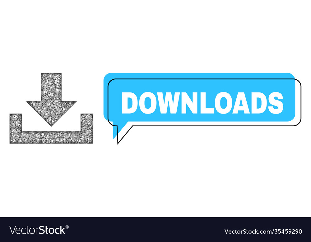 Misplaced downloads conversation bubble and linear vector image Misplaced downloads conversation bubble and linear