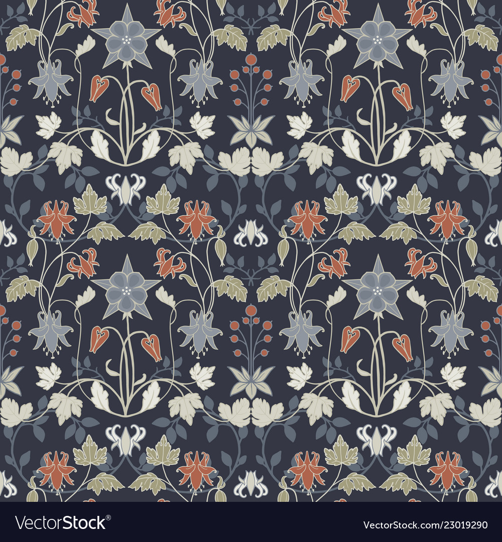 Modern art nouveau tiffany pattern Royalty Free Vector Image