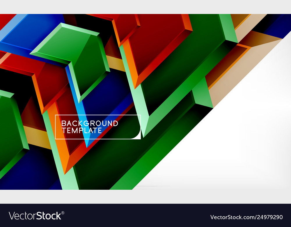 Techno arrow background template design vector image Techno arrow background template design