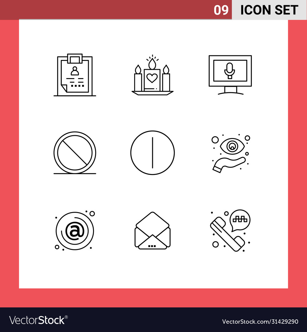 User interface pack 9 basic outlines switch