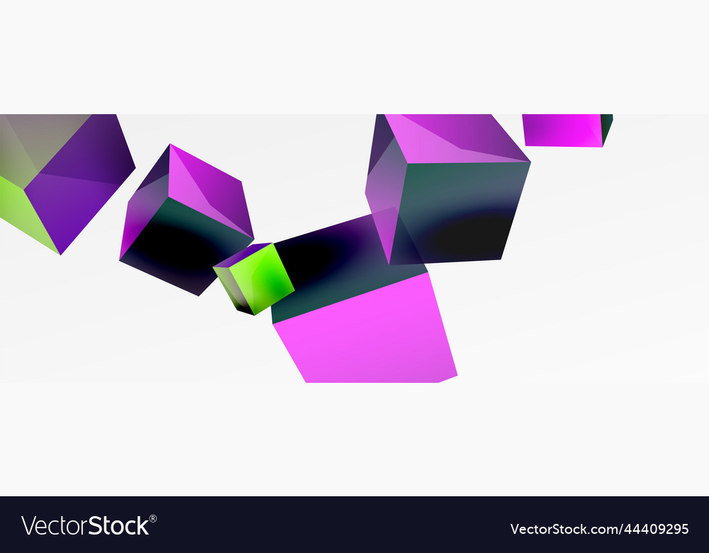 3d cubes abstract background composition Vector Image 3d cubes abstract background composition