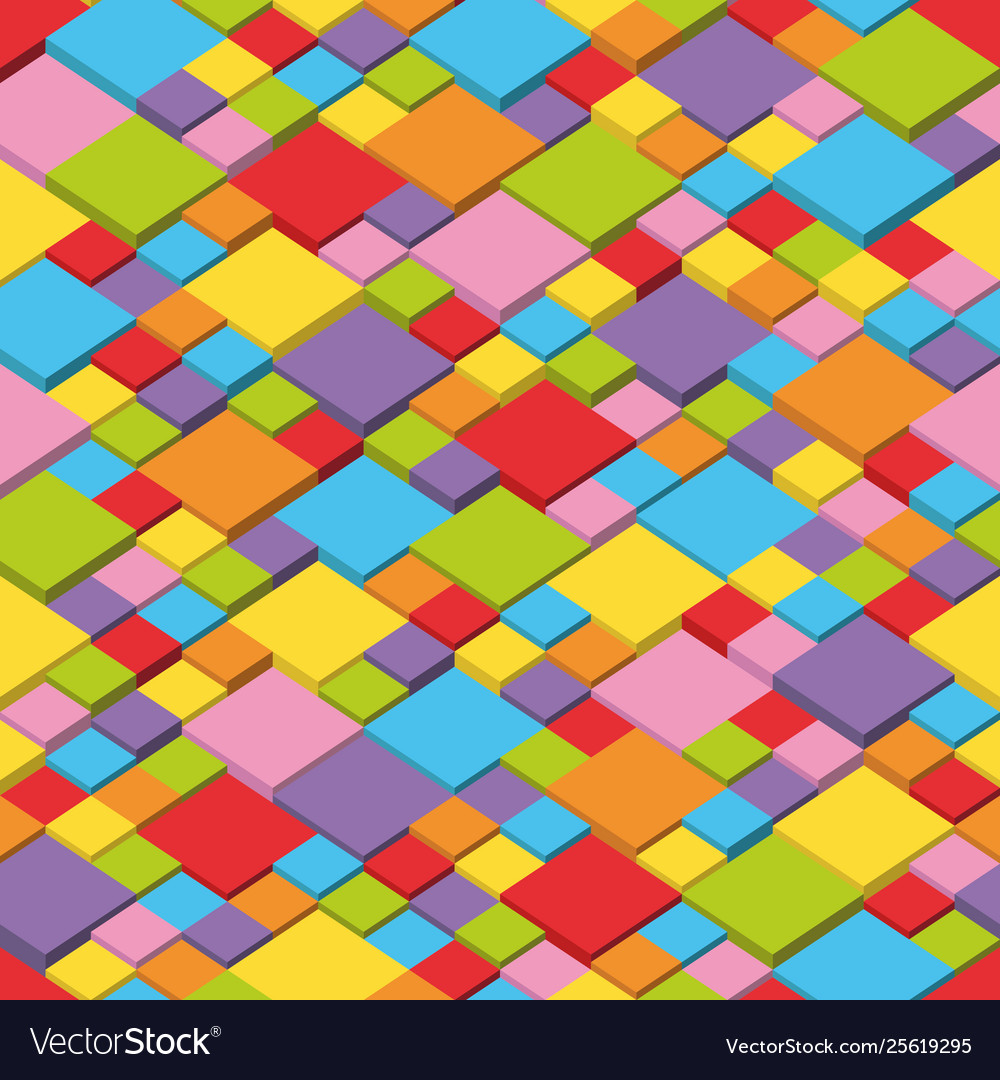 Abstract background multi-colored cubes Vector Image Abstract background multi-colored cubes