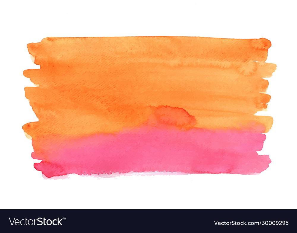 Abstract orange and red watercolor background Vector Image