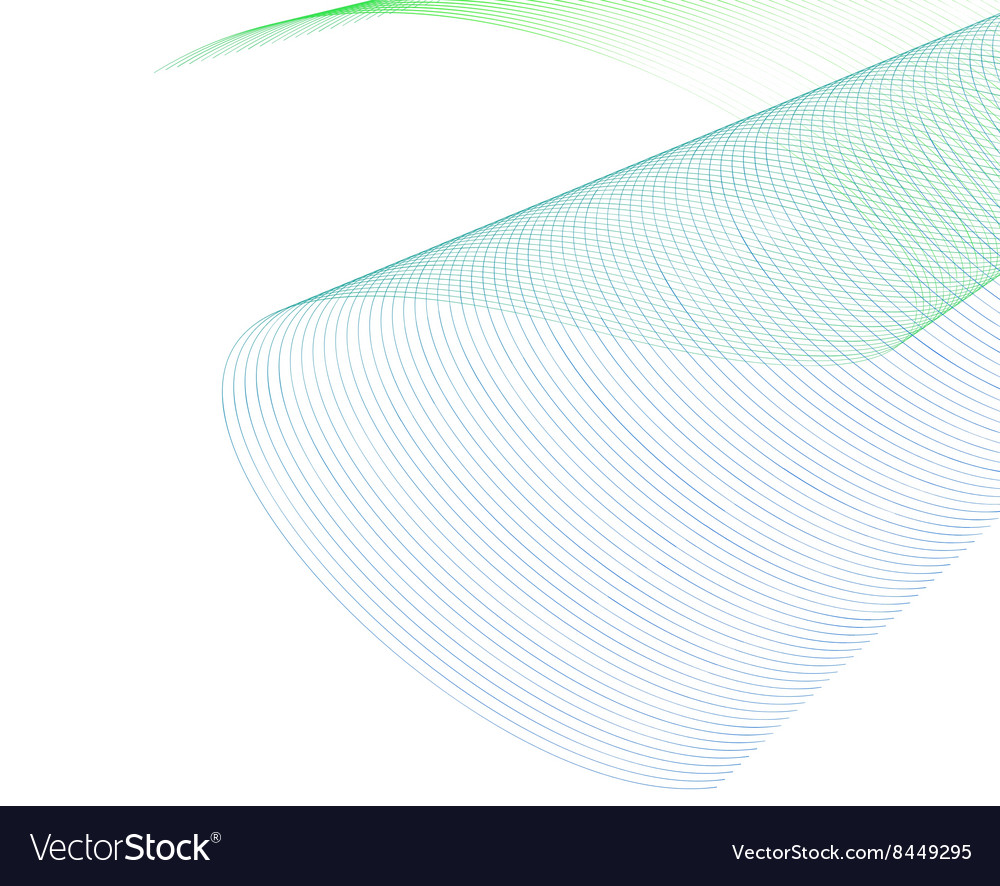 Abstract Wave Pattern - White Background