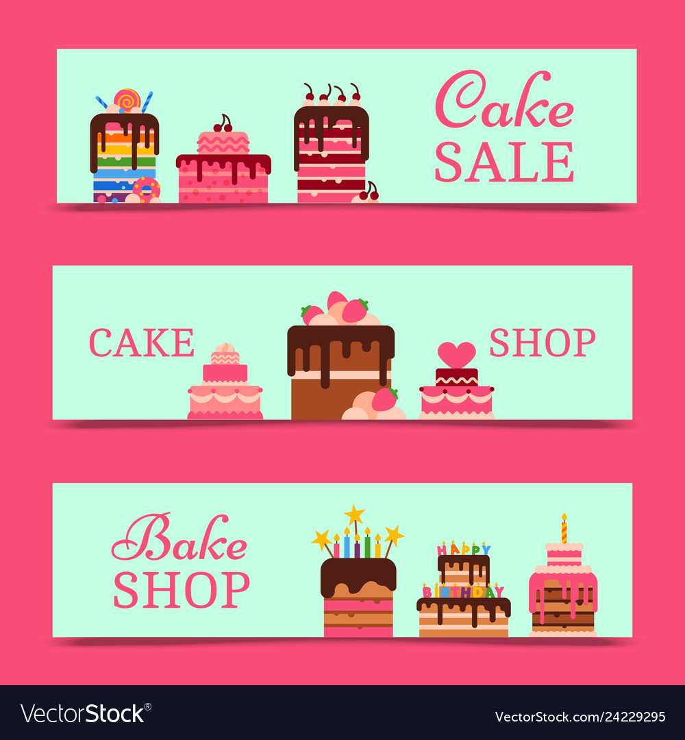 Cake banners chocolate