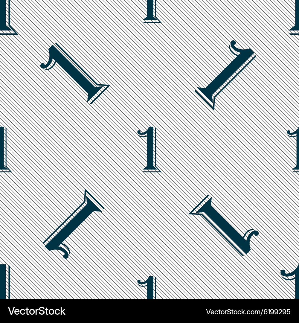 First place award sign winner symbol step one Vector Image