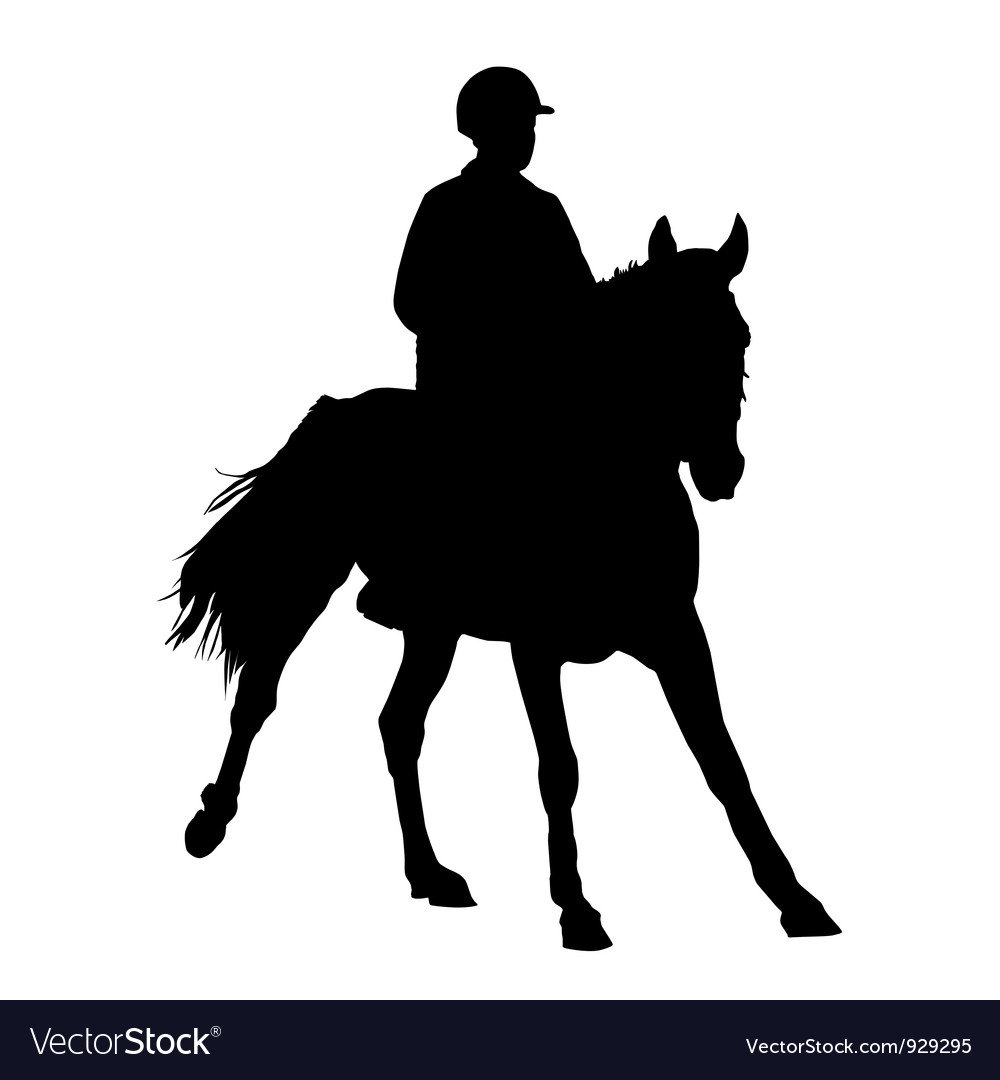 Horse Jockey Silhouette