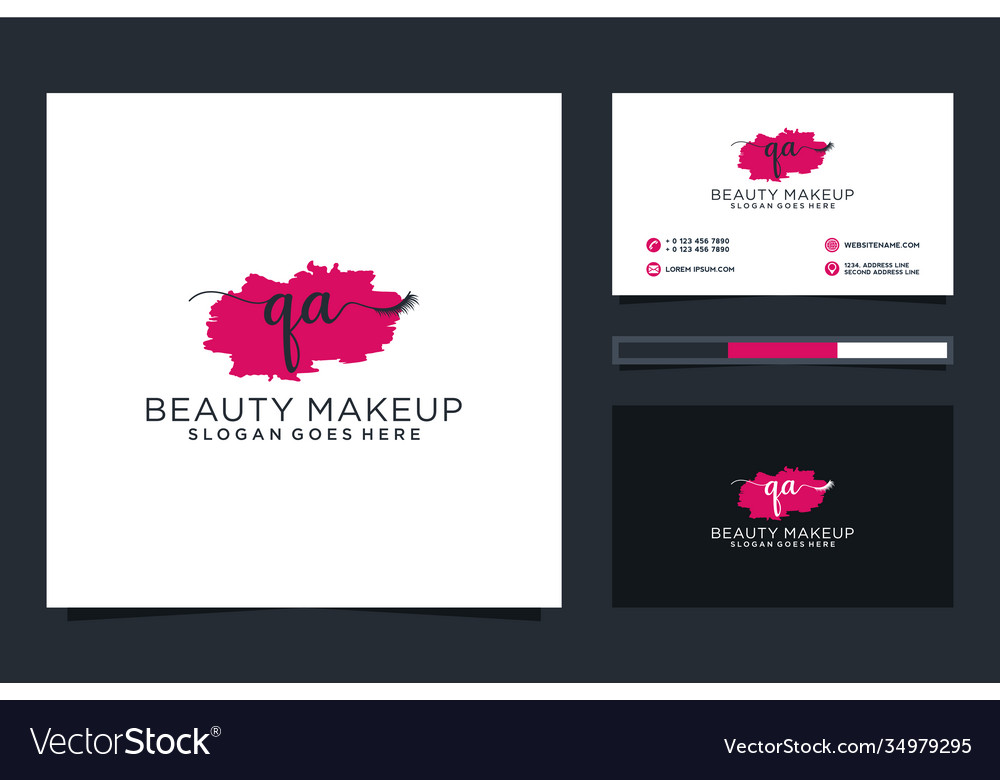 Initial qa feminine logo collections and business