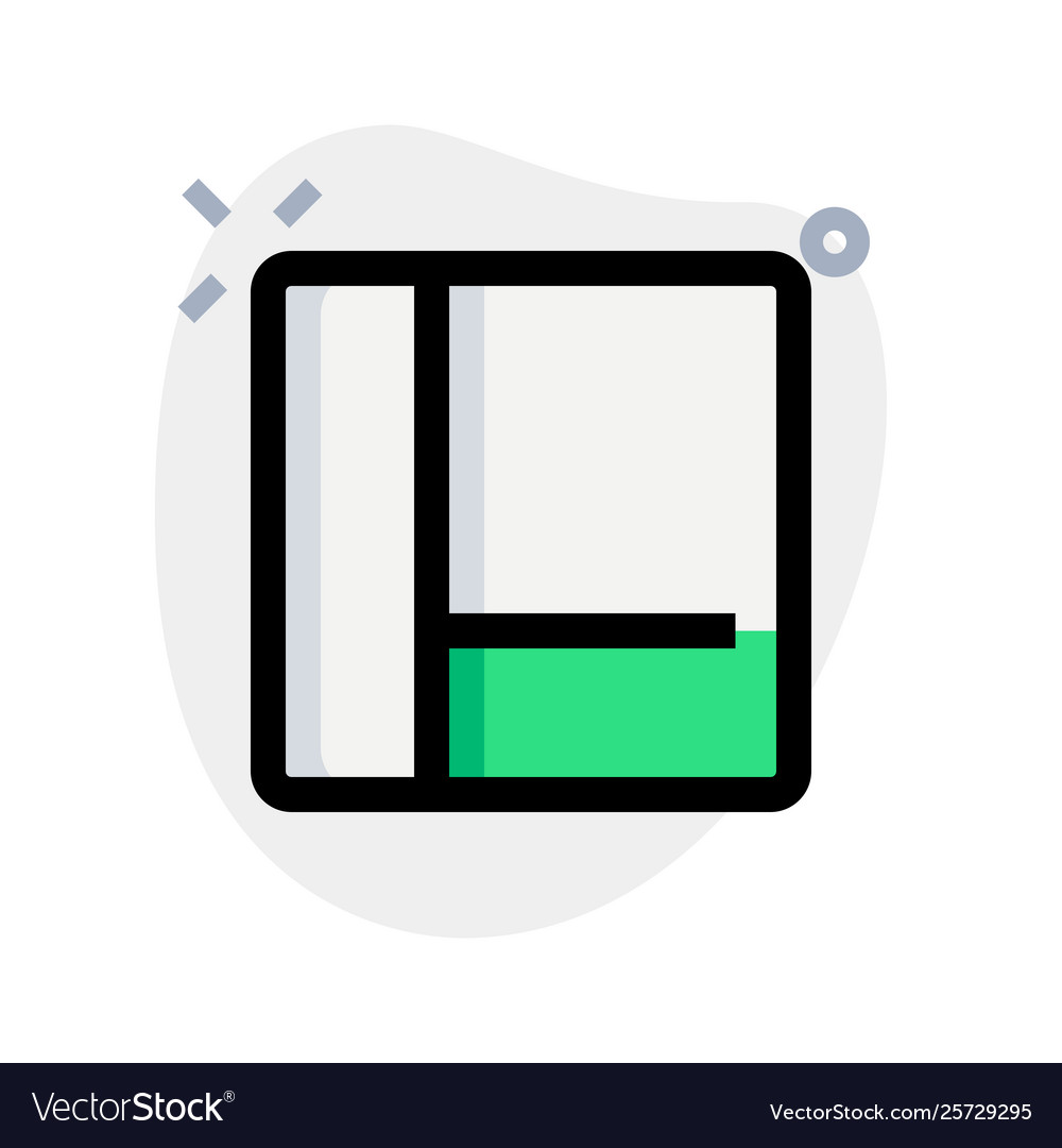 Left grid bar with content section tile