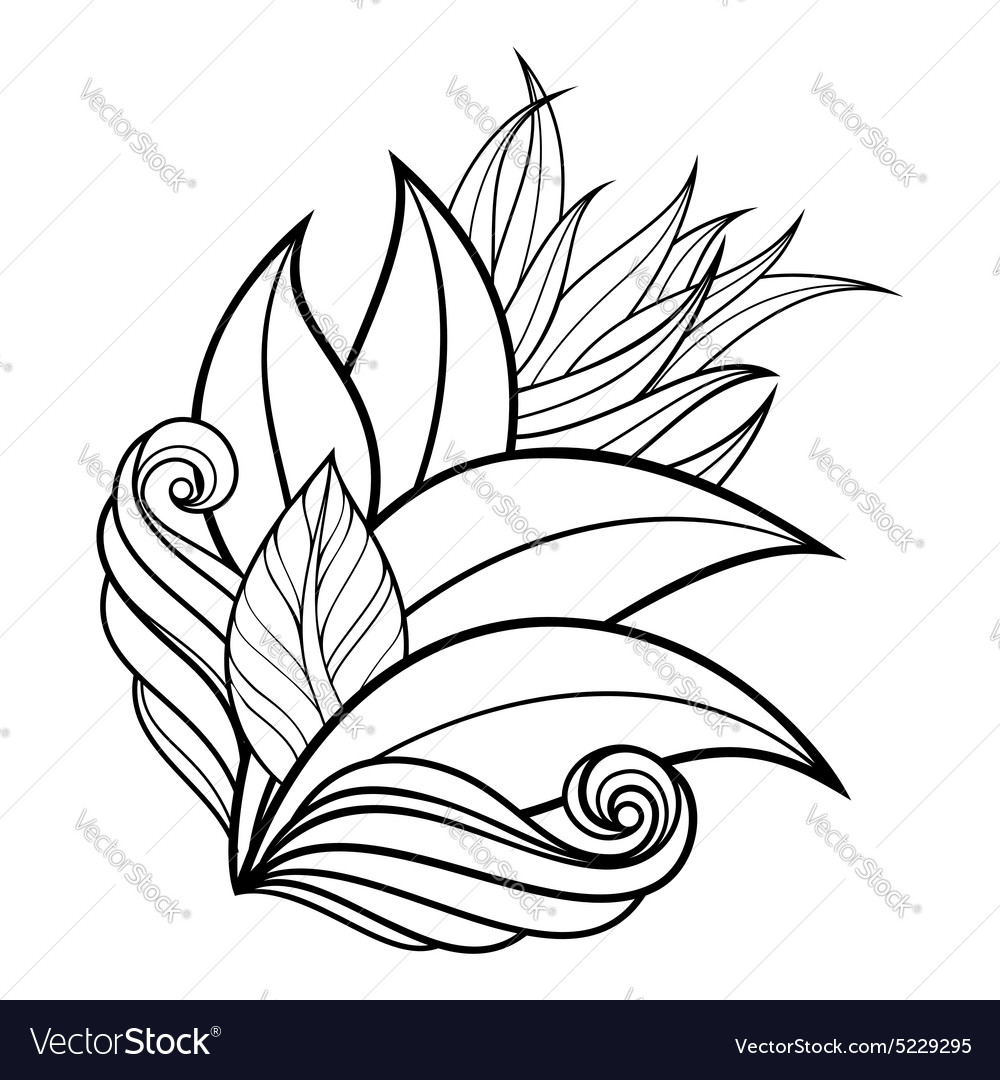 Monochrome floral background