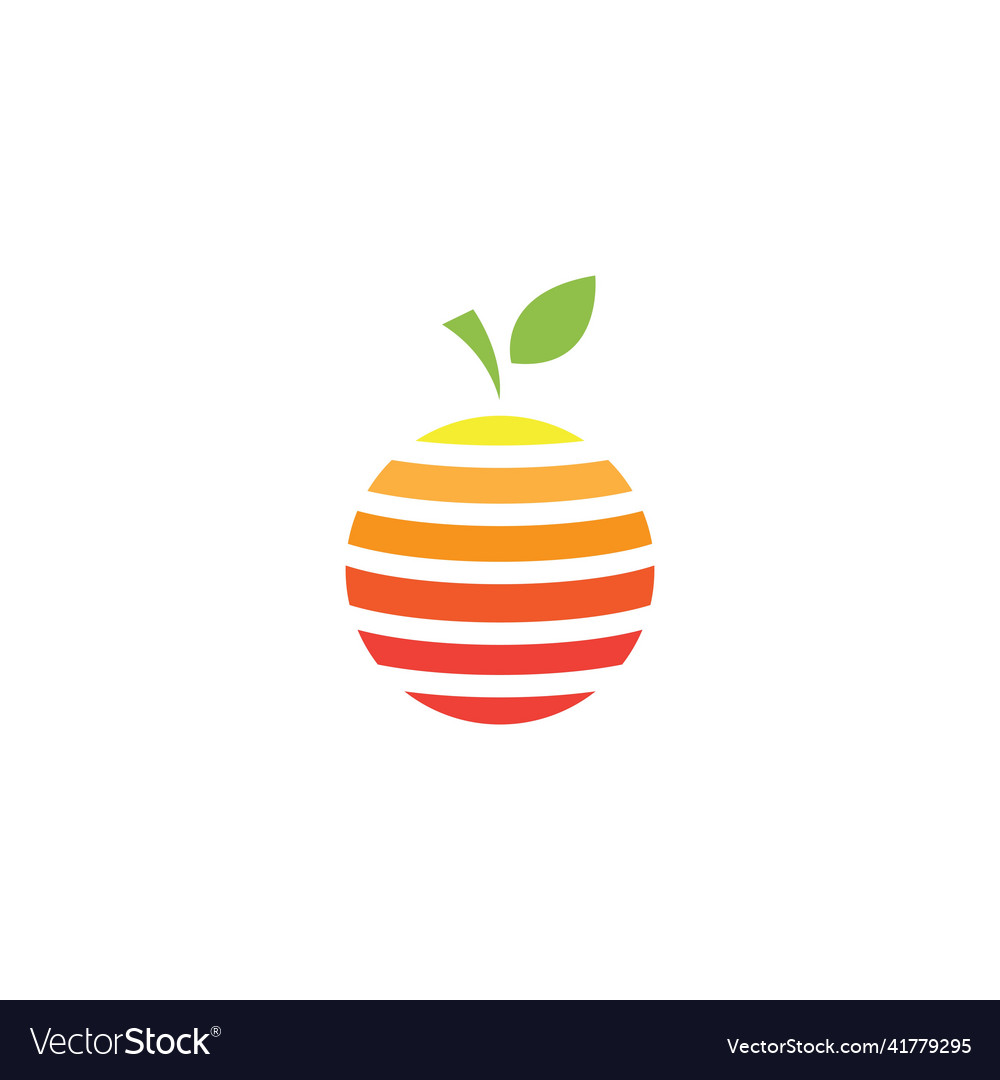 Orange fruit logo