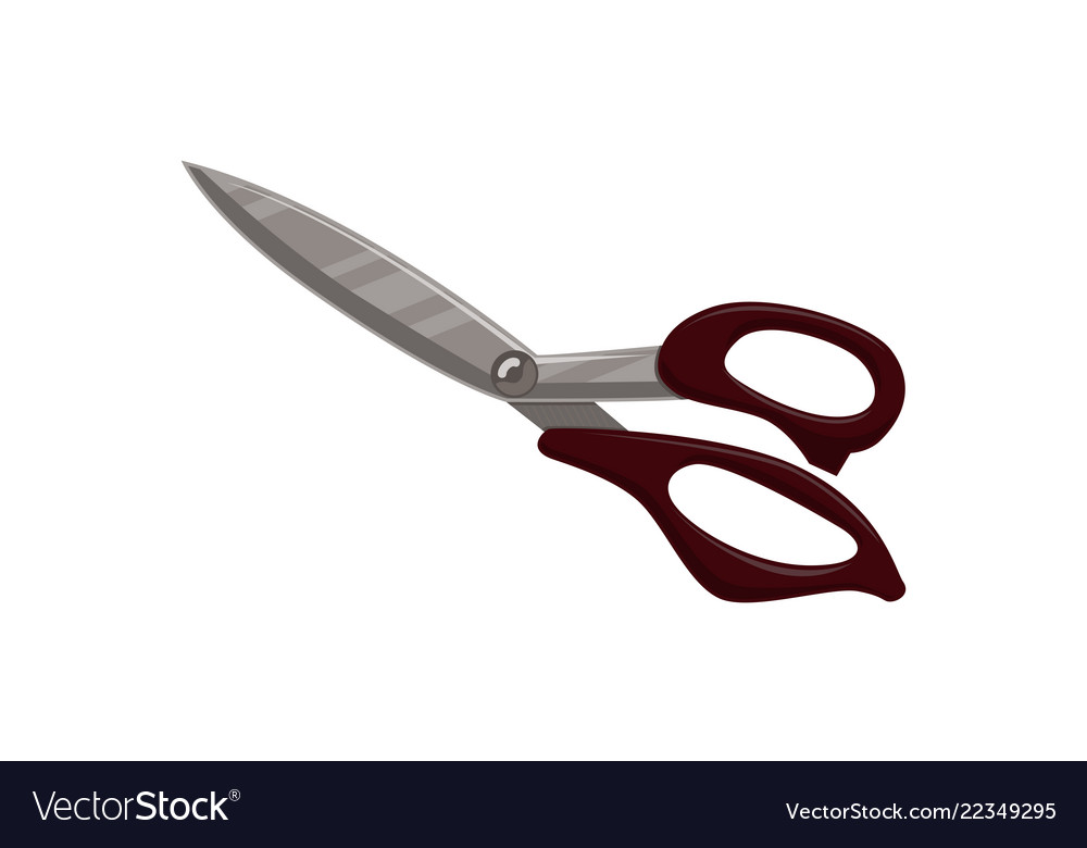 scissor template isolated color royalty free vector image