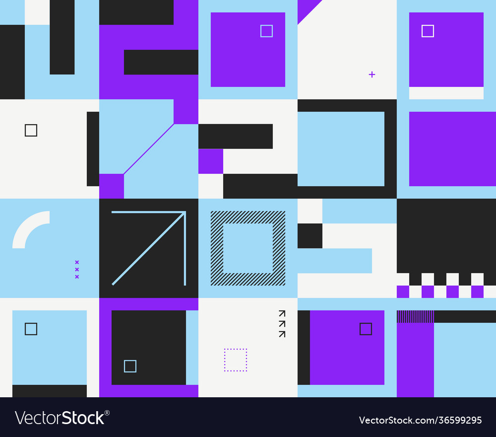 Techno abstract pattern design vector image Techno abstract pattern design