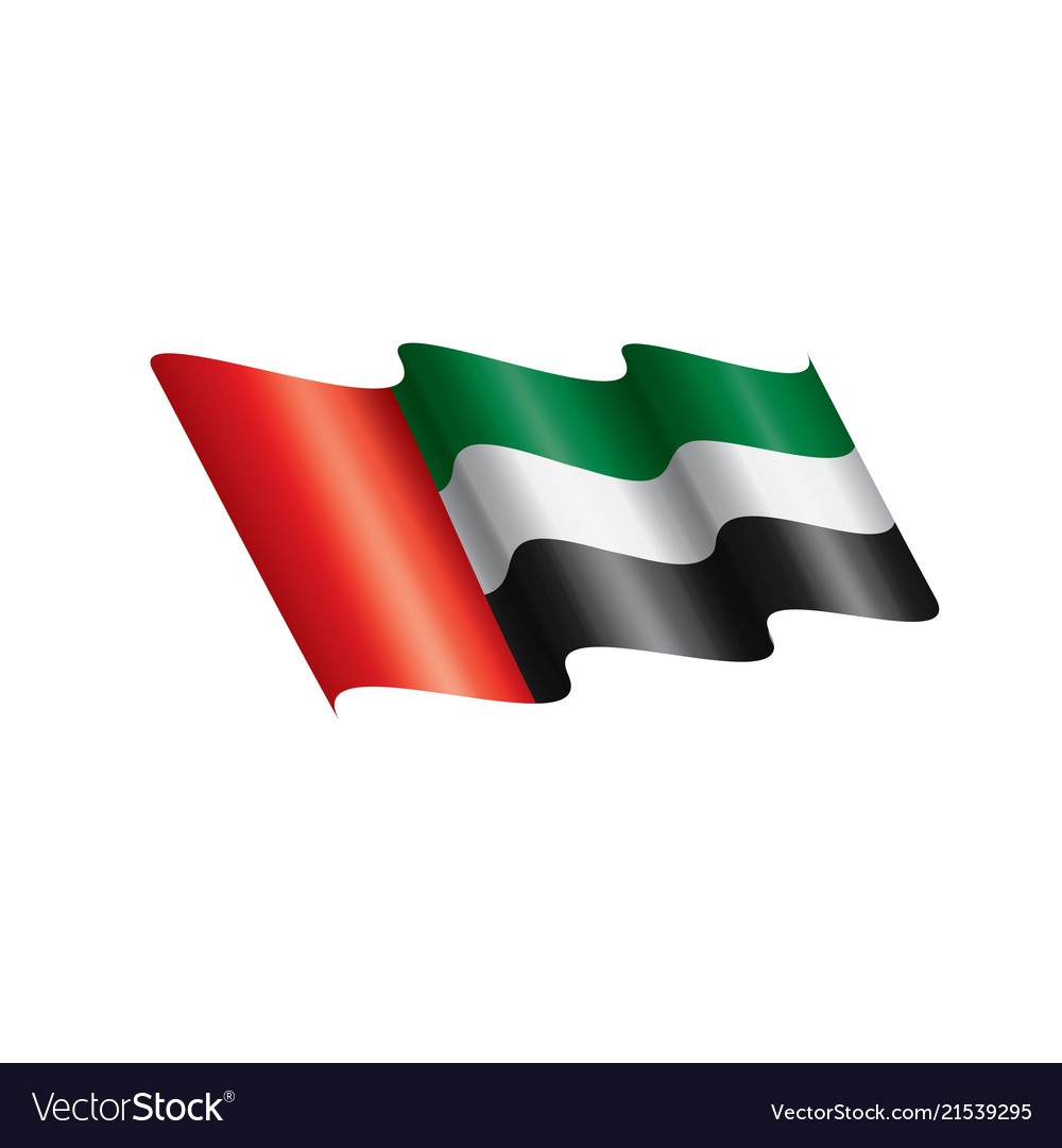 United arab emirates flag Royalty Free Vector Image