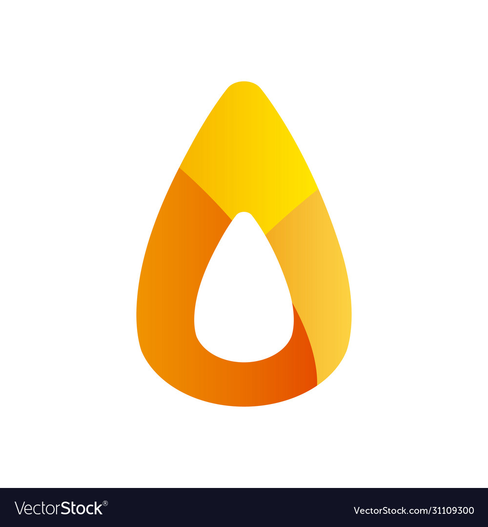 Abstract triangle shape gradient style icon