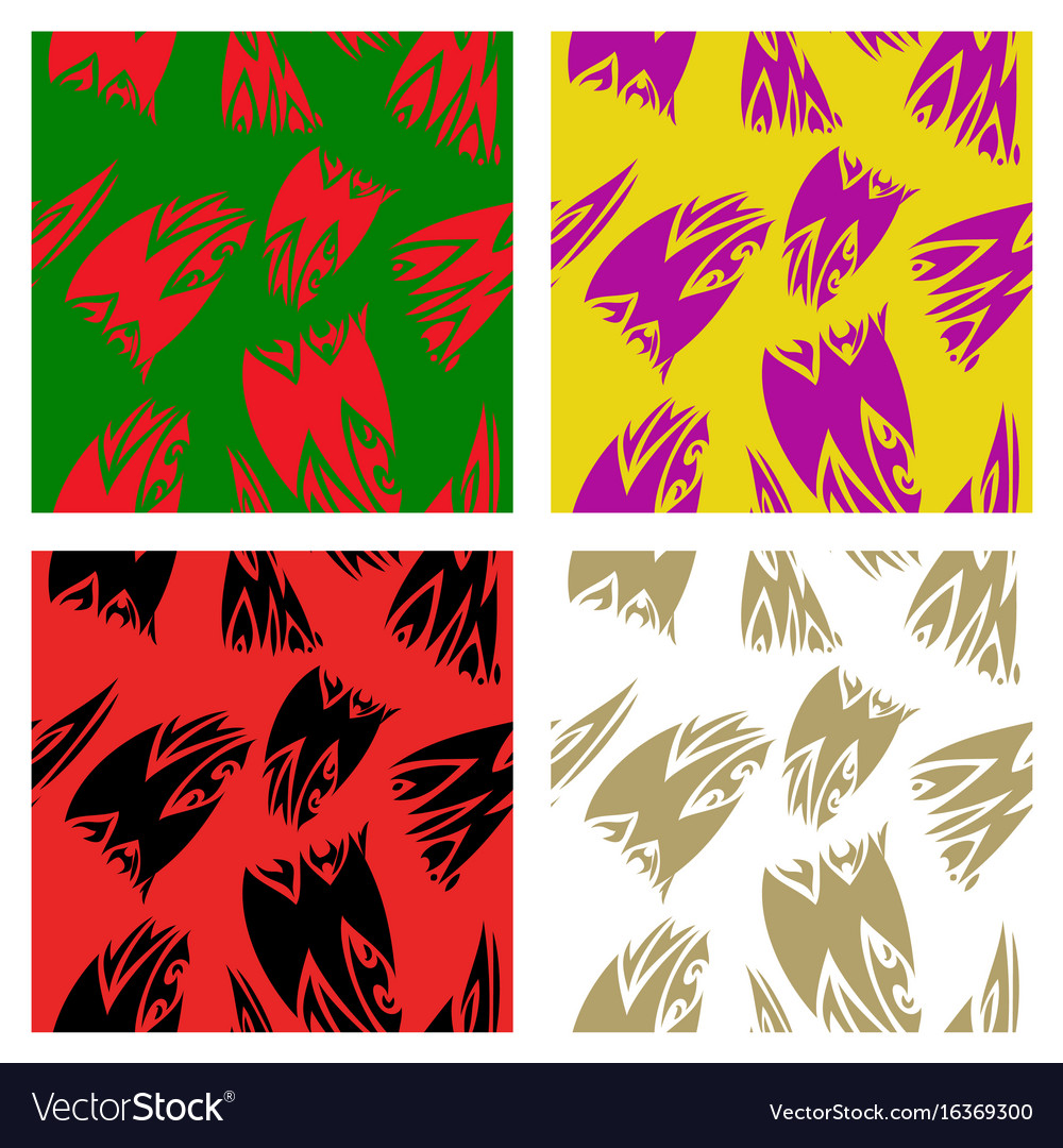 Assembly of patterns in striped style