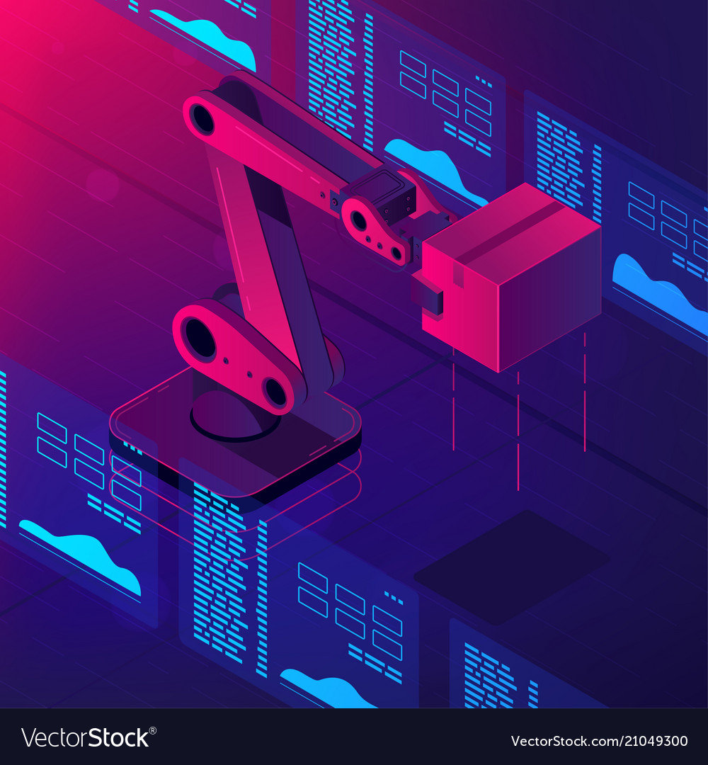 Automated Robot Arm - Isometric