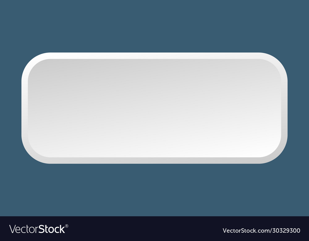 Blank button square 3d push