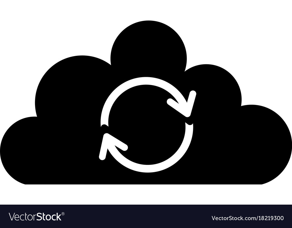 Cloud sync refresh backup computing data icon