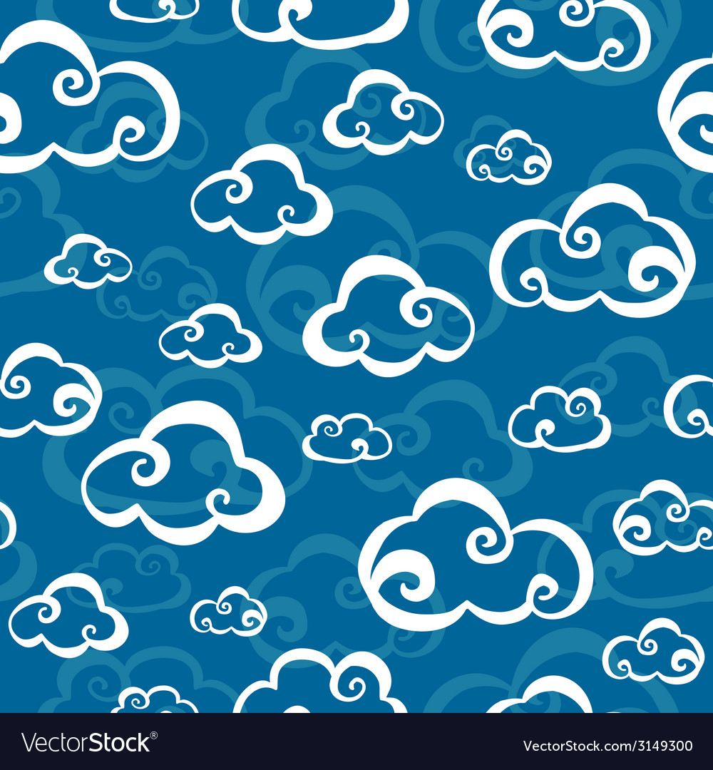 Clouds seamless pattern