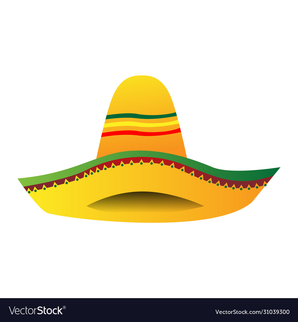 Isolated traditional mexican hat