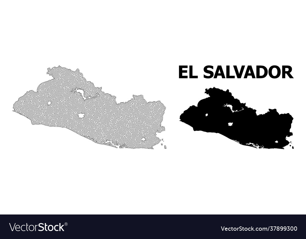 Polygonal 2d mesh high resolution map el vector image Polygonal 2d mesh high resolution map el