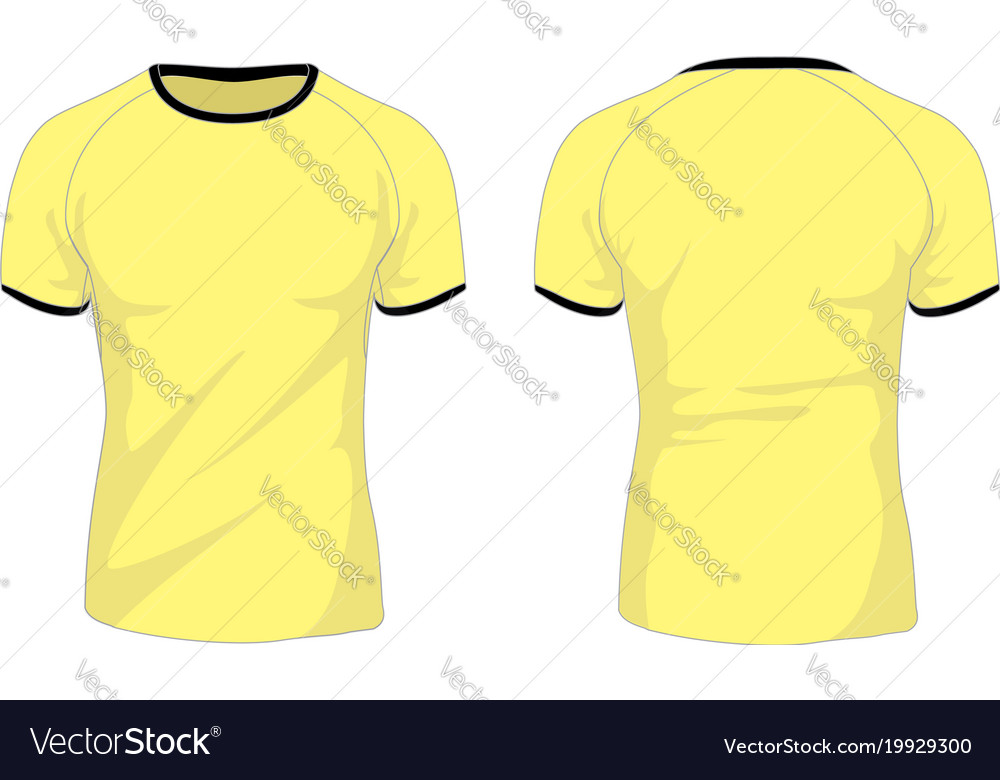 Raglan sleeve tshirt template Royalty Free Vector Image