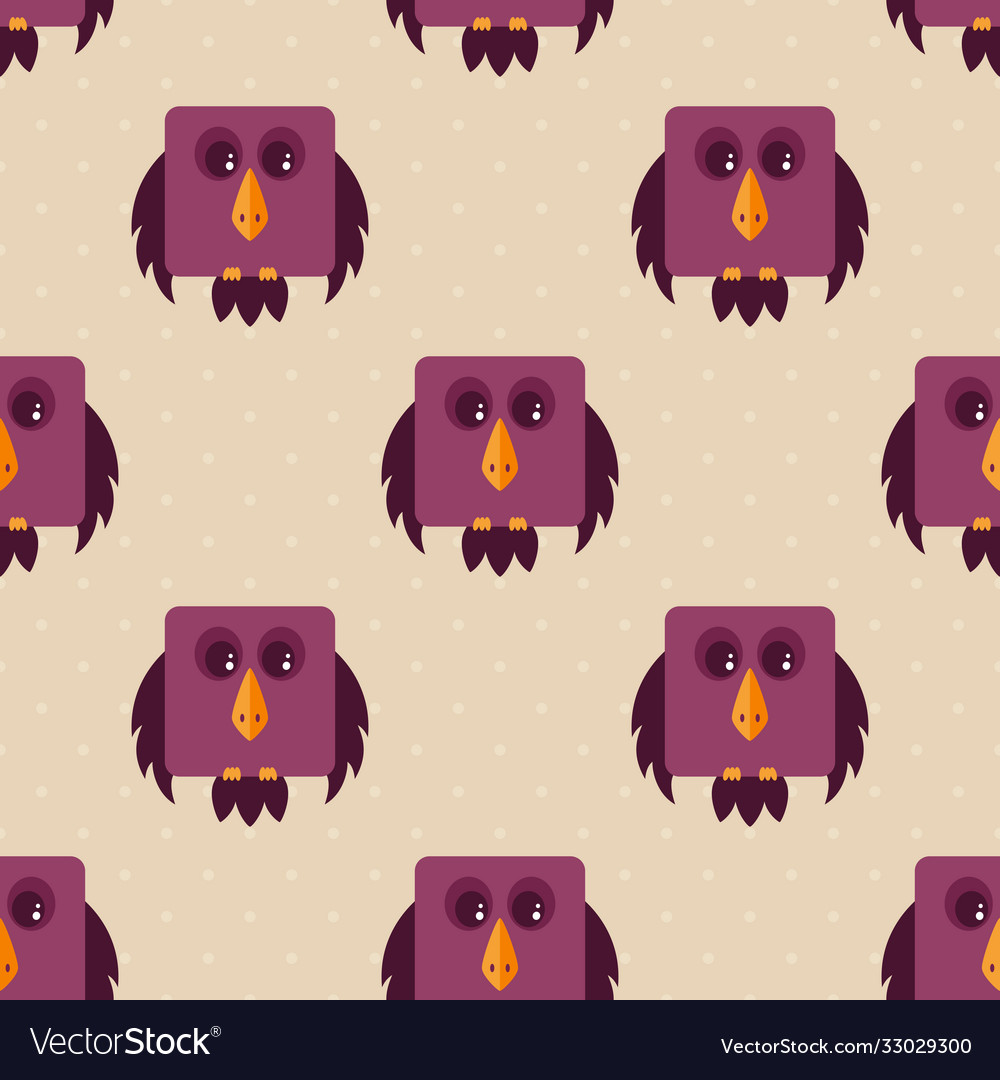 Seamless background with crows