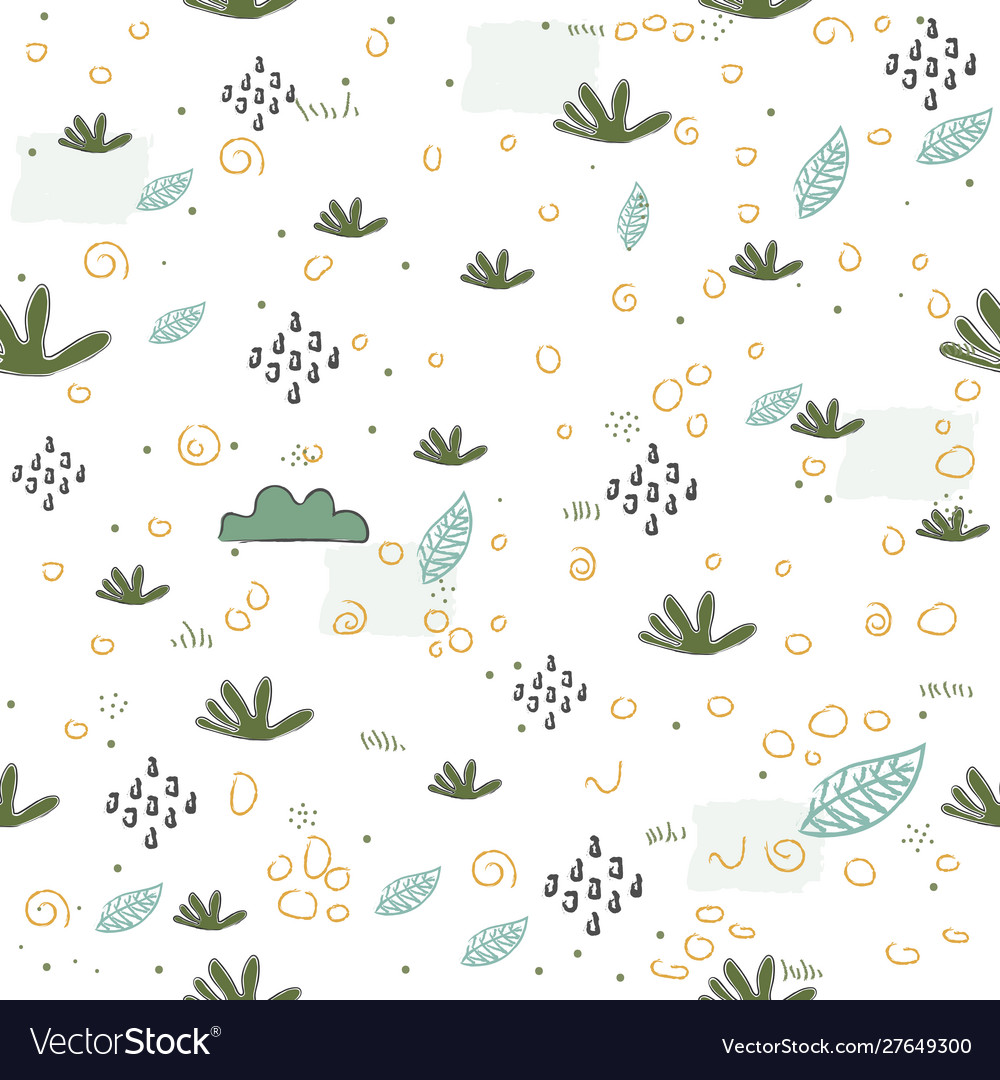 Seamless pattern with clouds scandinavian