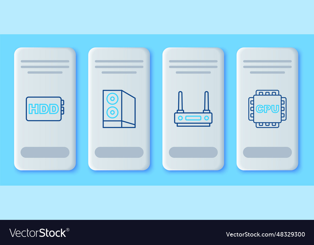 Set line case of computer router and wi-fi signal