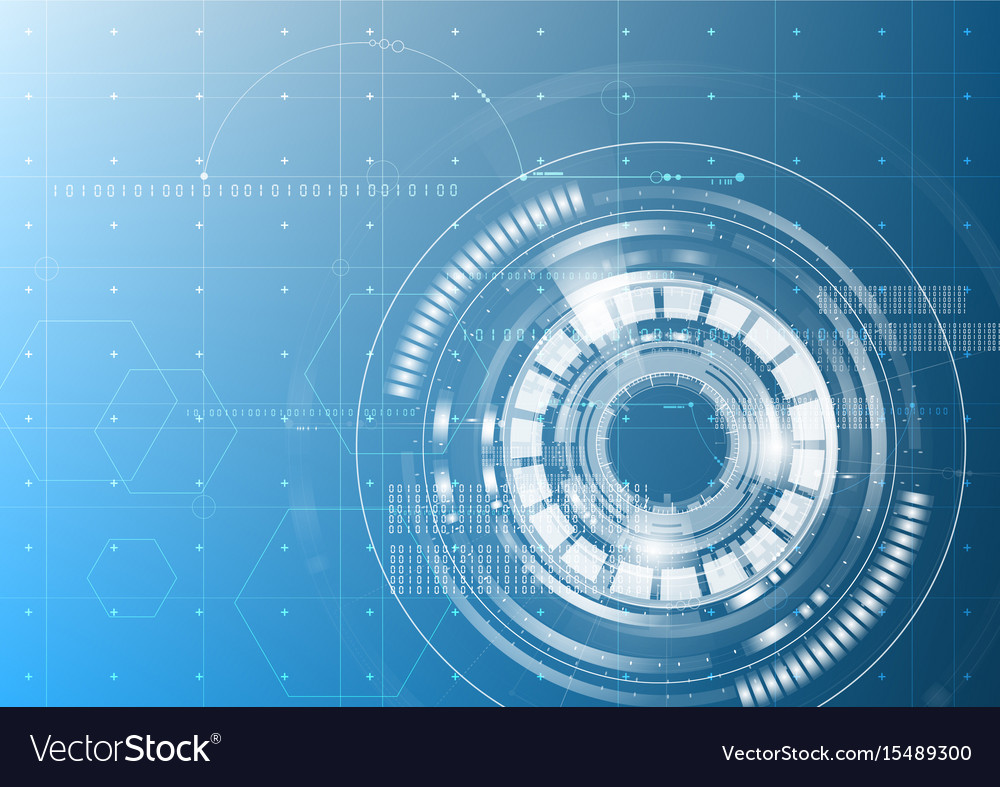 Technological digital abstract modern hud